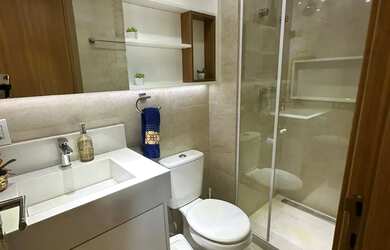 Imagem 5: Lindo apartamento para alugar, Nascente, 65m², Mobiliado, Piscina, 200m Praia de Buraquin