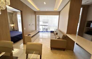 Imagem: O apartamento possui 1 Dormitório, 1 Banheiro, 1 Vaga na garagem