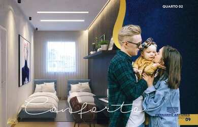 Imagem: O apartamento possui 2 Dormitórios, 1 Banheiro, 1 Vaga na garagem