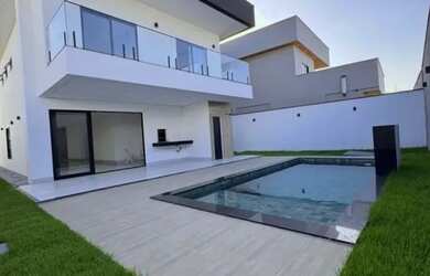 Imagem: A casa em condomínio possui 4 Dormitórios, 5 Banheiros, 2