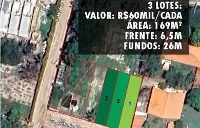 Imagem: O terreno possui 170m² de Área e está localizado em Itaperi