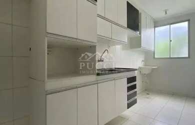 Imagem: O apartamento possui 2 Dormitórios, 1 Banheiro, 2 Vagas na