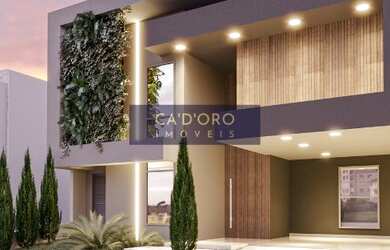 Imagem: A casa em condomínio possui 4 Dormitórios, 5 Banheiros, 2