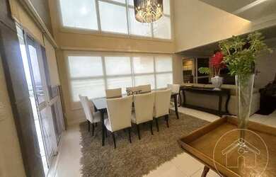 Imagem: O apartamento na cobertura possui 4 Dormitórios, 5 Banheiros