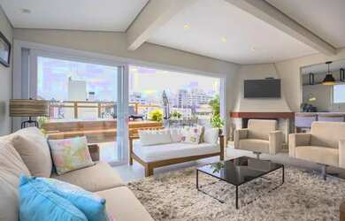 Imagem: O apartamento na cobertura possui 2 Dormitórios, 3 Banheiros