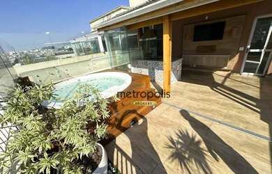 Imagem: O apartamento na cobertura possui 3 Dormitórios, 3 Banheiros