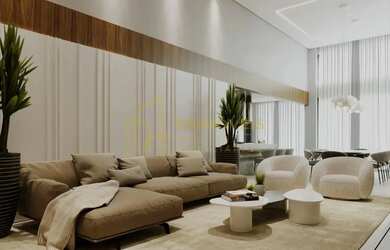 Imagem: A casa possui 4 Dormitórios, 5 Banheiros, 4 Vagas na garagem