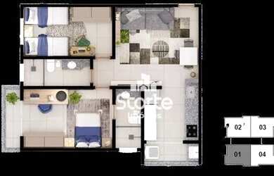 Imagem 5: Apartamentos com 2/4 à venda, 56m² e 57m² sendo a partir de R$ 331.000...