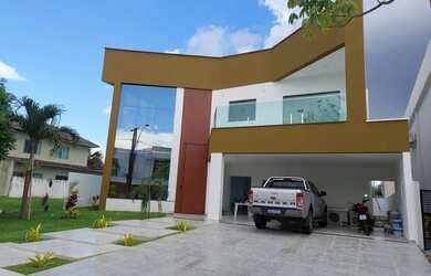 Imagem: A casa em condomínio possui 5 Dormitórios, 5 Banheiros, 3