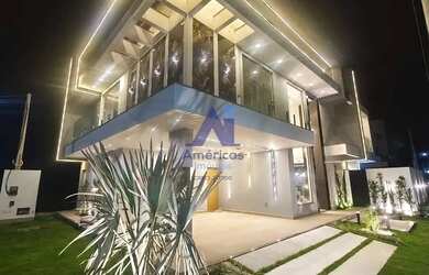 Imagem: A casa em condomínio possui 4 Dormitórios, 5 Banheiros, 4