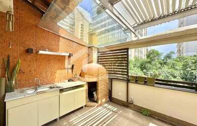 Imagem: O apartamento na cobertura possui 3 Dormitórios, 4 Banheiros