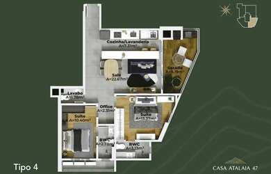 Imagem: Apartamento - 2 dormitórios - 2 Suítes - localizado em Itajaí