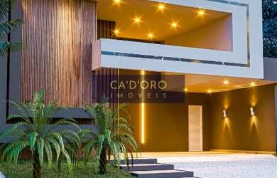 Imagem: A casa em condomínio possui 4 Dormitórios, 5 Banheiros, 2