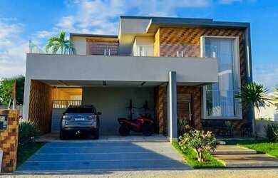 Imagem: A casa em condomínio possui 4 Dormitórios, 5 Banheiros, 4