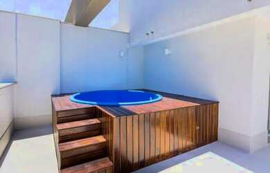 Imagem: O apartamento na cobertura possui 3 Dormitórios, 4 Banheiros