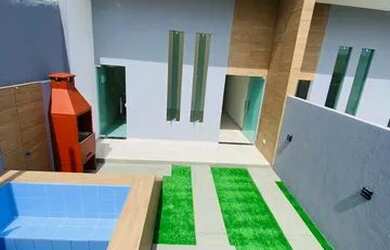 Imagem: A casa possui 3 Dormitórios, 1 Banheiro, 1 Vaga na garagem