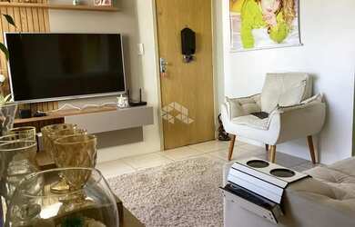 Imagem: O apartamento possui 3 Dormitórios, 1 Banheiro, 1 Vaga na garagem