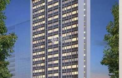 Imagem: O apartamento possui 1 Dormitório, 1 Banheiro, 1 Vaga na garagem