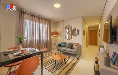 Imagem: O apartamento possui 2 Dormitórios, 1 Banheiro, 1 Vaga na garagem