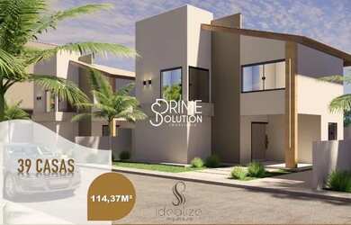 Imagem: A casa em condomínio possui 4 Dormitórios, 3 Banheiros, 2