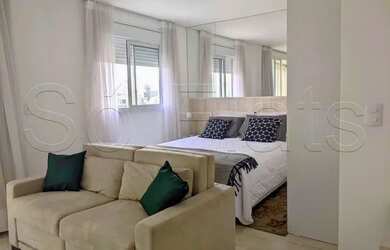 Imagem: O studio possui 1 Dormitório, 1 Banheiro, 1 Vaga na garagem