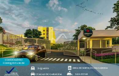 Imagem: O apartamento possui 2 Dormitórios, 1 Banheiro, 1 Vaga na garagem