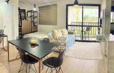 Imagem: O apartamento possui 1 Dormitório, 1 Banheiro, 45m² de Área