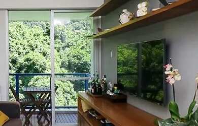 Imagem: O apartamento possui 1 Dormitório, 1 Banheiro, 1 Vaga na garagem