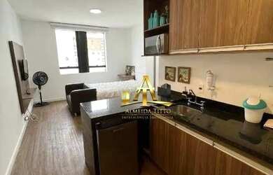 Imagem 6: Excelente Studio para locação mobiliado no Condomínio Selenita - Bairro...