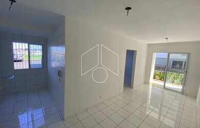 Imagem: O apartamento possui 2 Dormitórios, 1 Banheiro, 1 Vaga na garagem