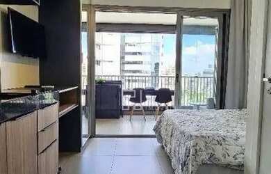 Imagem: O apartamento possui 1 Dormitório, 1 Banheiro, 24m² de Área