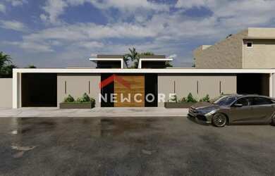 Imagem: A casa possui 3 Dormitórios, 2 Banheiros, 1 Vaga na garagem