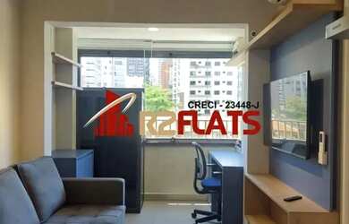 Imagem: O studio possui 1 Dormitório, 1 Banheiro, 26m² de Área e