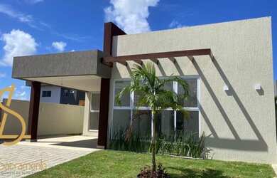 Imagem: A casa em condomínio possui 3 Dormitórios, 4 Banheiros, 2