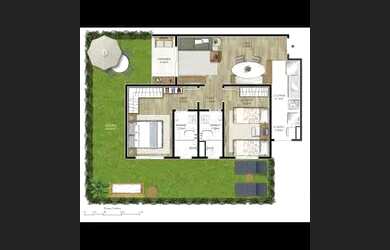 Imagem: O apartamento possui 2 Dormitórios, 2 Banheiros, 1 Vaga na