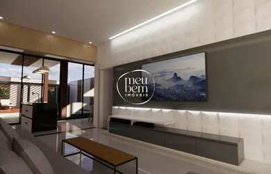 Imagem: A casa possui 3 Dormitórios, 3 Banheiros, 4 Vagas na garagem