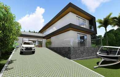 Imagem: A casa em condomínio possui 4 Dormitórios, 5 Banheiros, 4