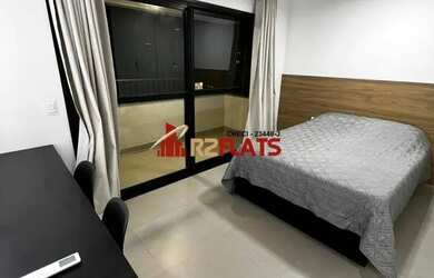 Imagem: O studio para alugar possui 1 Dormitório, 1 Banheiro, 32m²