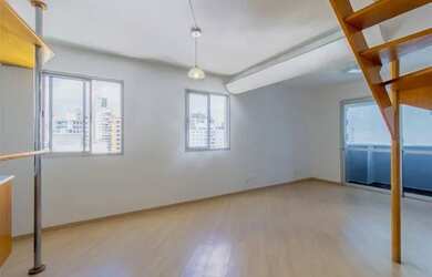 Imagem: O apartamento na cobertura possui 1 Dormitório, 2 Banheiros