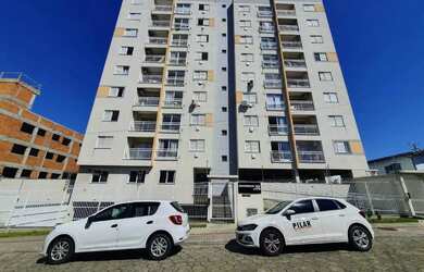 Imagem: O apartamento possui 2 Dormitórios, 1 Banheiro, 1 Vaga na garagem