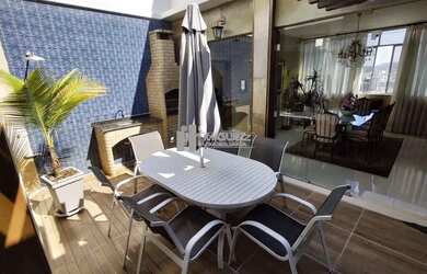 Imagem: O apartamento na cobertura possui 5 Dormitórios, 5 Banheiros