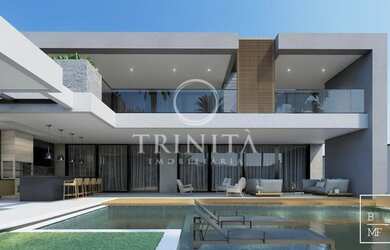 Imagem: A casa em condomínio possui 4 Dormitórios, 5 Banheiros, 3