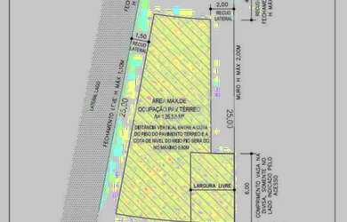 Imagem: O terreno possui 250m² de Área e Imóvel novo e está localizado