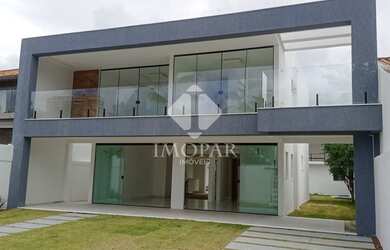 Imagem: A casa em condomínio possui 4 Dormitórios, 5 Banheiros, 5