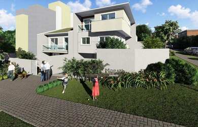 Imagem: A casa possui 3 Dormitórios, 1 Banheiro, 3 Vagas na garagem