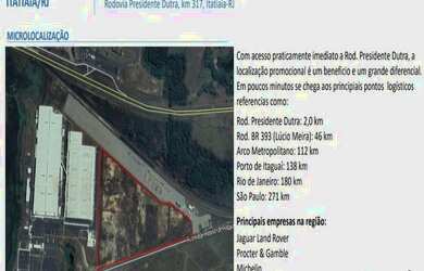 Imagem 2: Área na Dutra. 125.000m² de Área