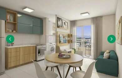 Imagem: O apartamento possui 2 Dormitórios, 1 Banheiro, 1 Vaga na garagem