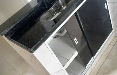 Imagem: O apartamento possui 1 Dormitório, 1 Banheiro, 35m² de Área