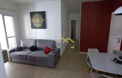 Imagem: O apartamento possui 2 Dormitórios, 1 Banheiro, 1 Vaga na garagem