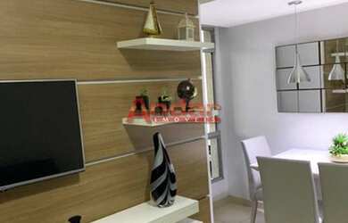 Imagem: O apartamento possui 2 Dormitórios, 1 Banheiro, 1 Vaga na garagem